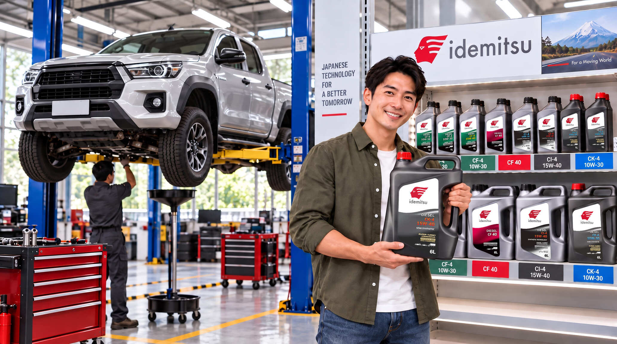 น้ำมันเครื่อง Idemitsu สำหรับรถกระบะเครื่องยนต์ดีเซล เลือกให้เหมาะกับการใช้งาน